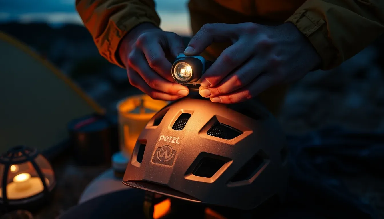 Tutoriel pas à pas pour utiliser une lampe frontale en bivouac