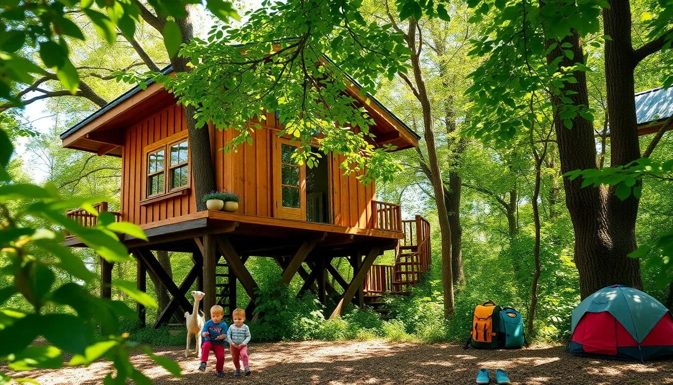 Hébergements insolites nature pour familles avec enfants